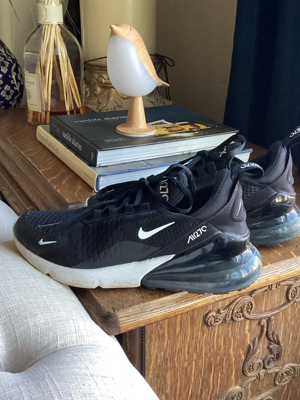 Nike Air Max 270 Black with White Accents